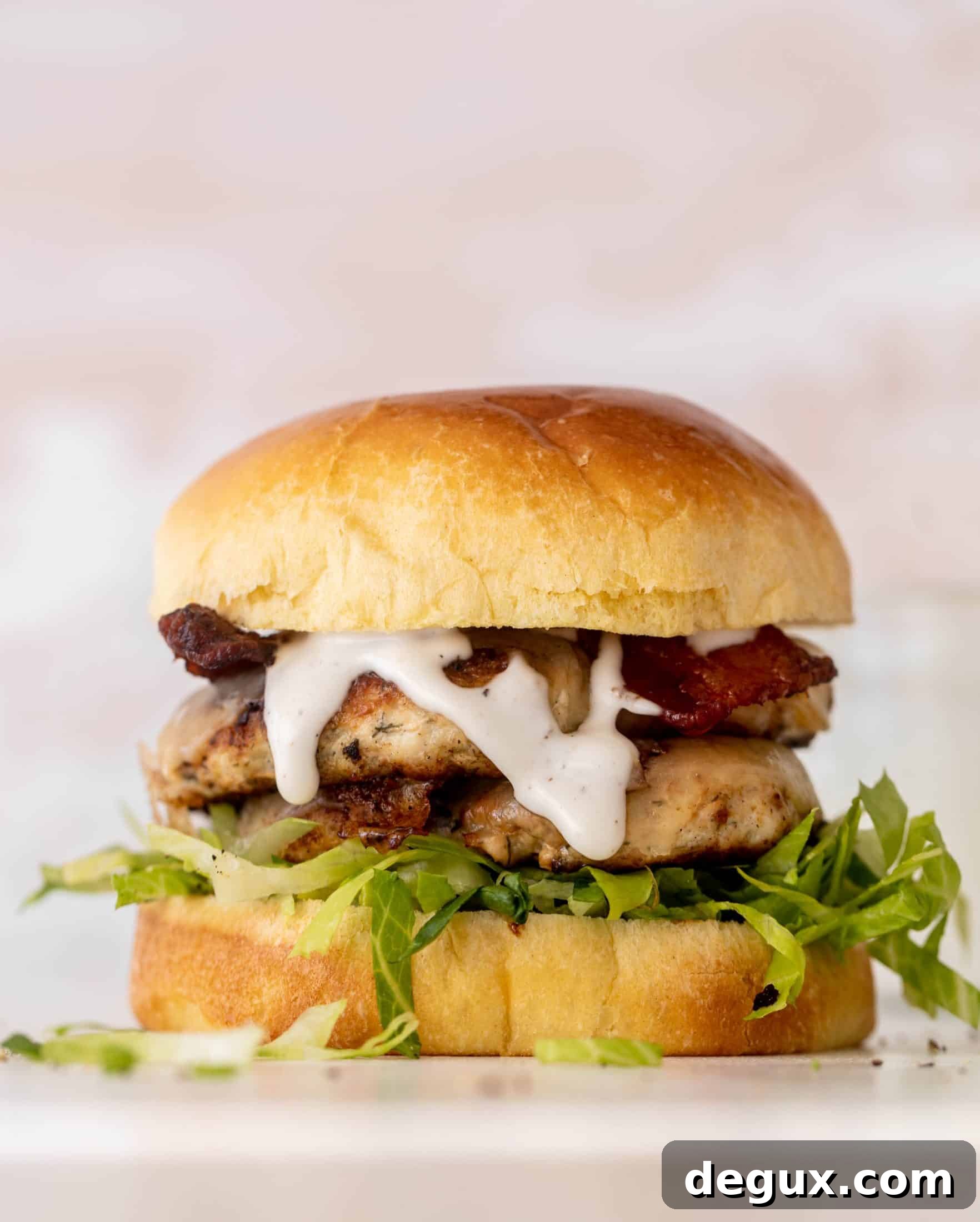 chicken bacon ranch smashburgers