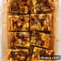 French Onion Puff Pastry Quiche Recipe — Savory Weekend Brunch 11 img 104201 11