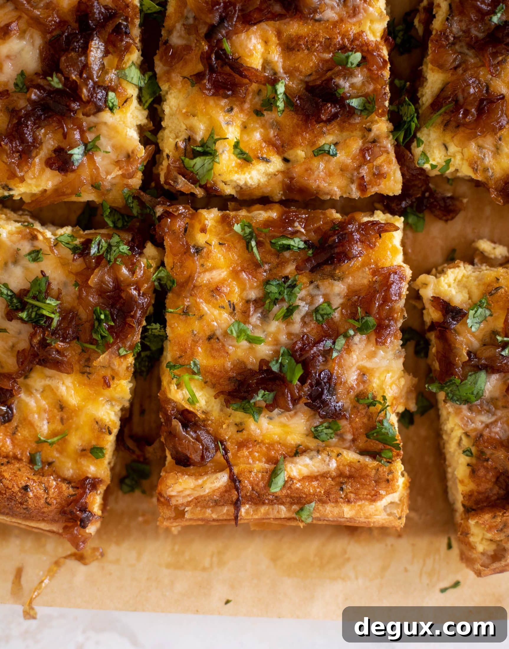 French Onion Puff Pastry Quiche Recipe — Savory Weekend Brunch 12 french onion puff pastry quiche