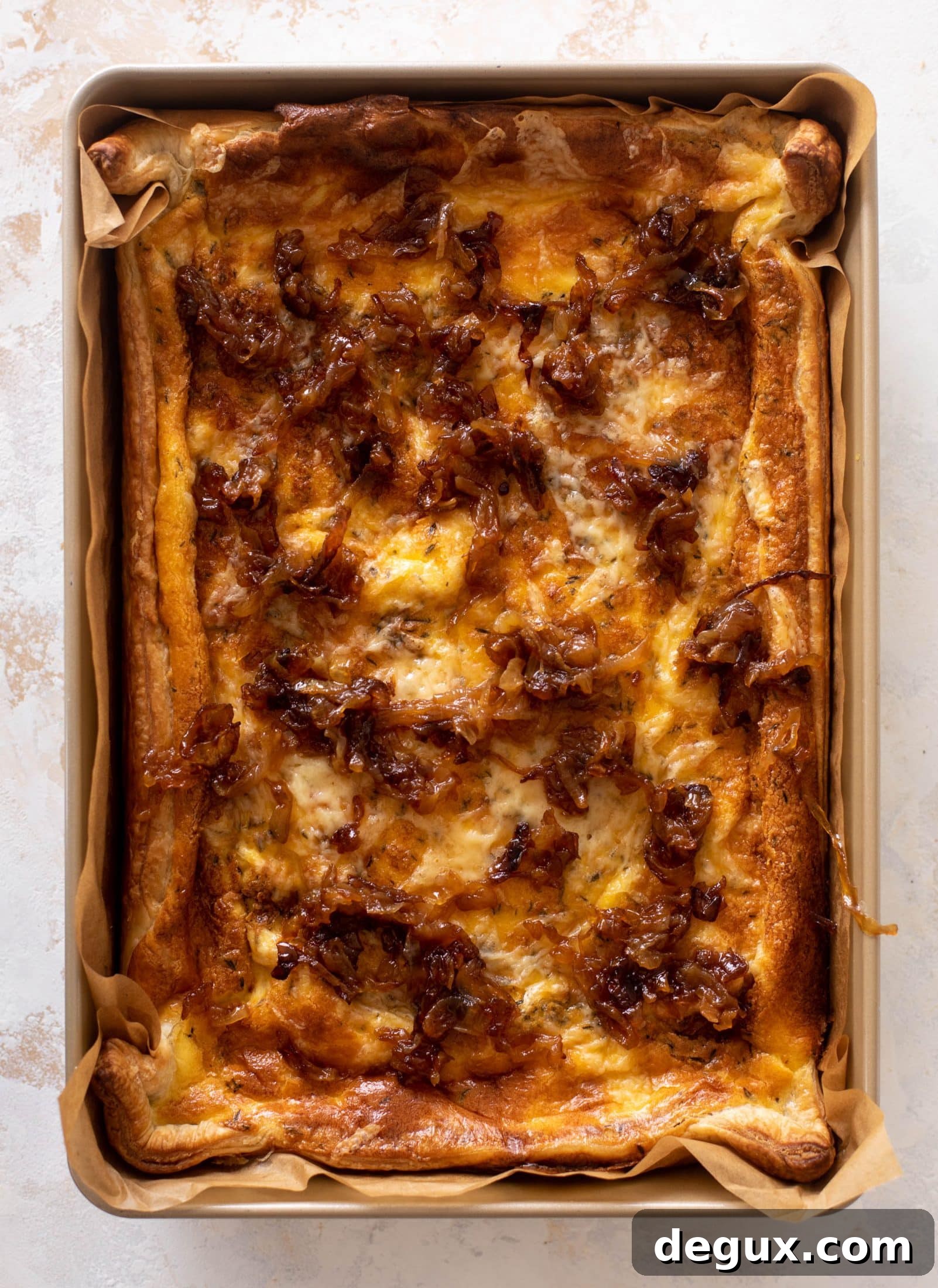 French Onion Puff Pastry Quiche Recipe — Savory Weekend Brunch 6 french onion puff pastry quiche