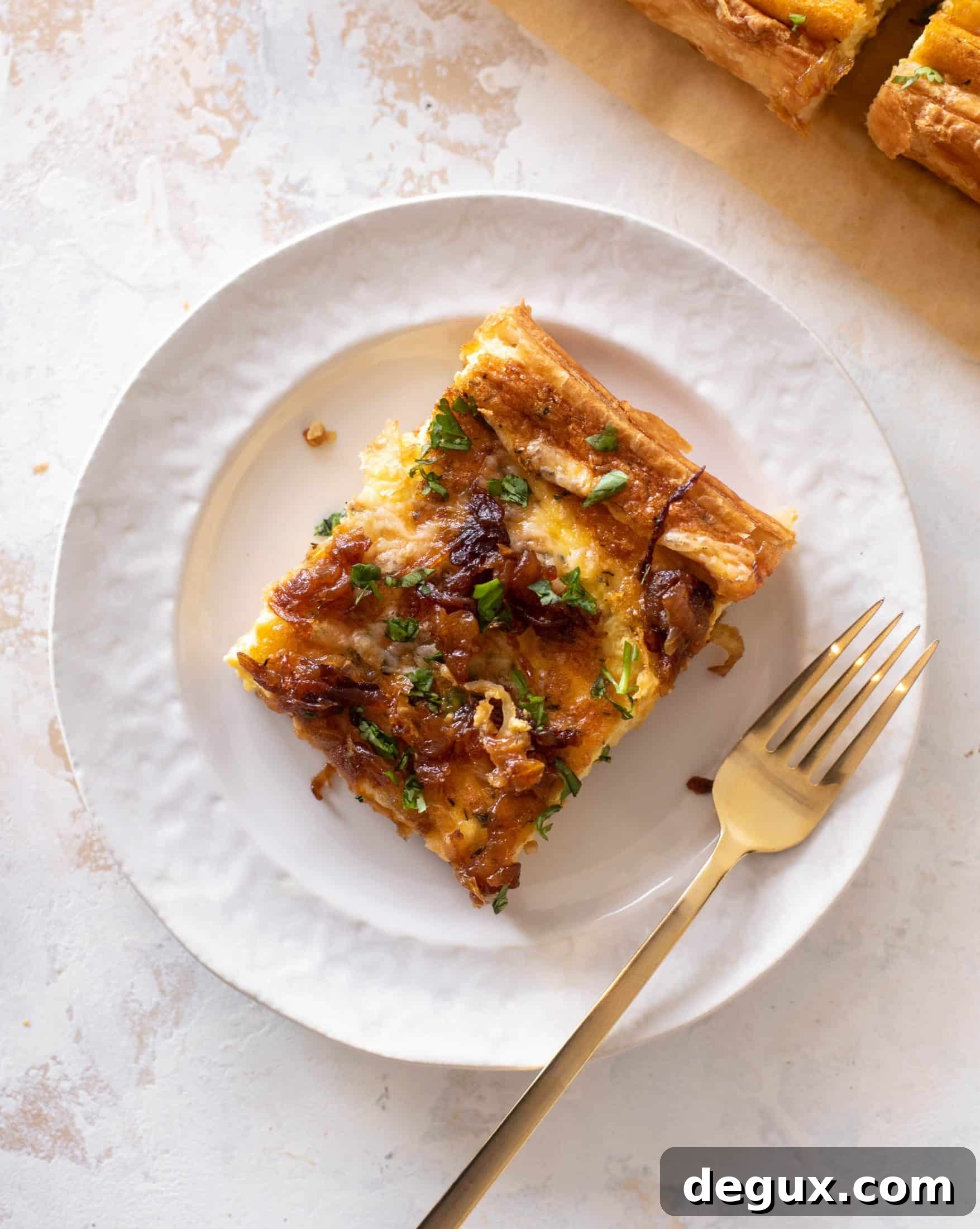French Onion Puff Pastry Quiche Recipe — Savory Weekend Brunch 9 french onion puff pastry quiche