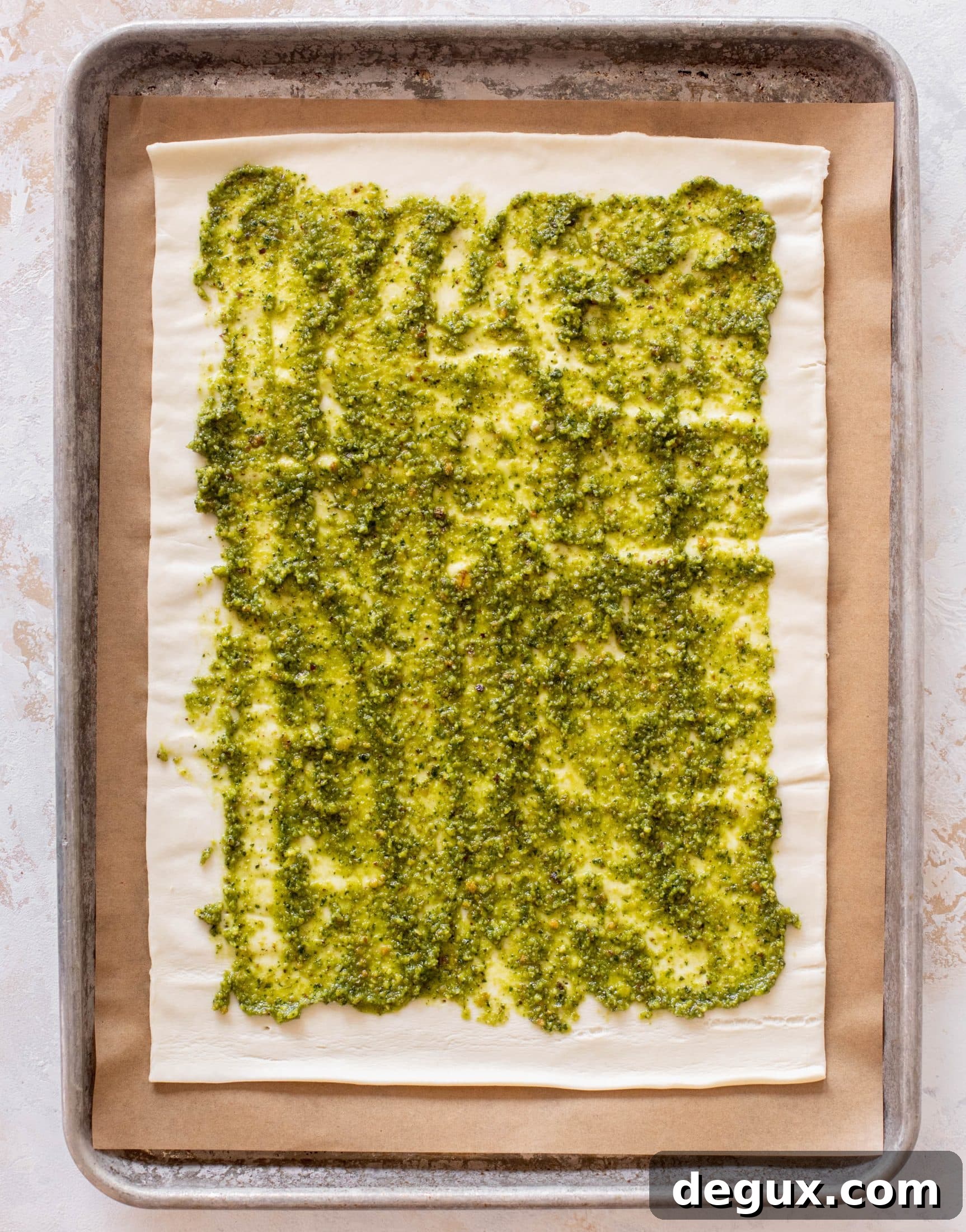 pesto asparagus tart