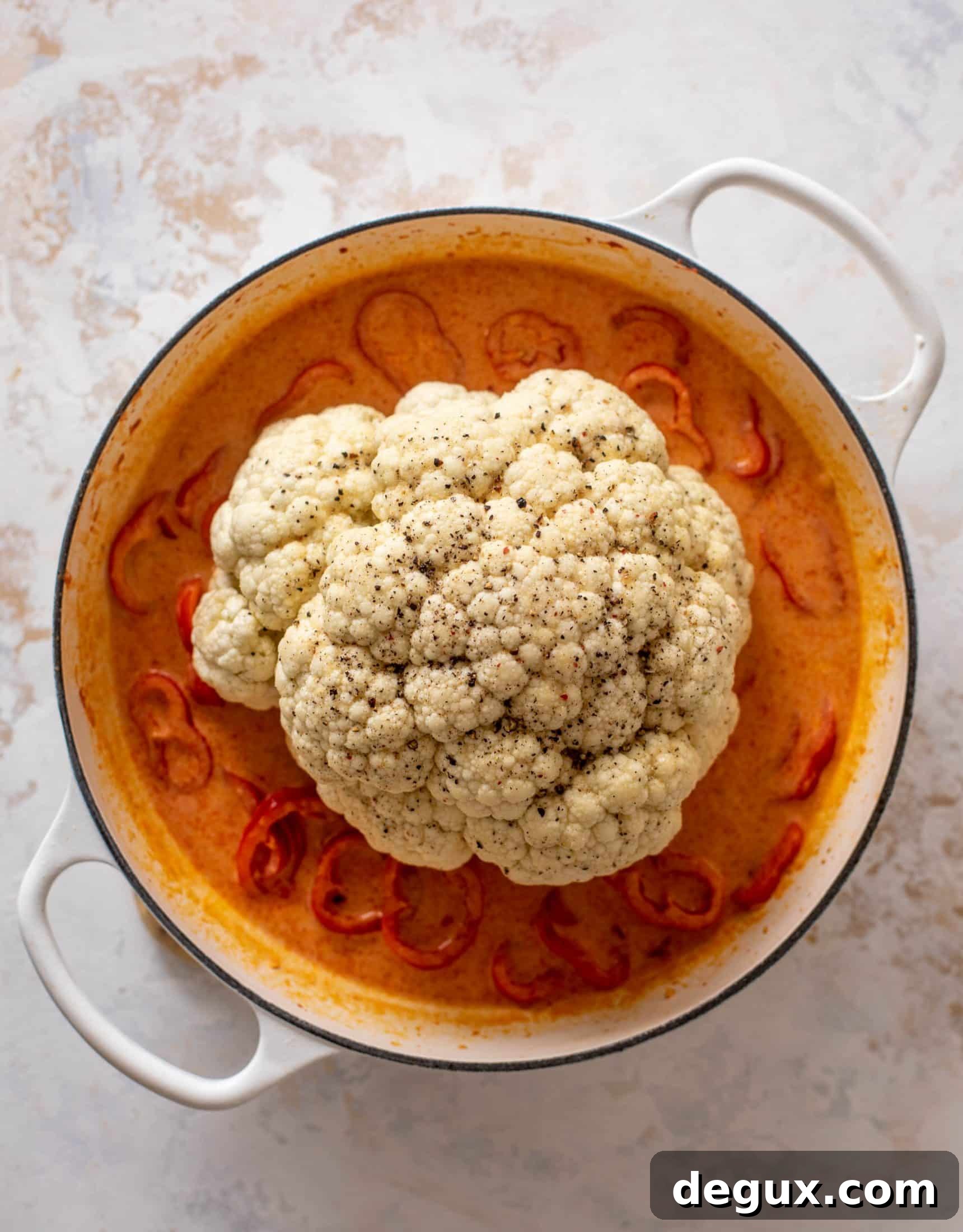 coconut curry whole roasted cauliflower