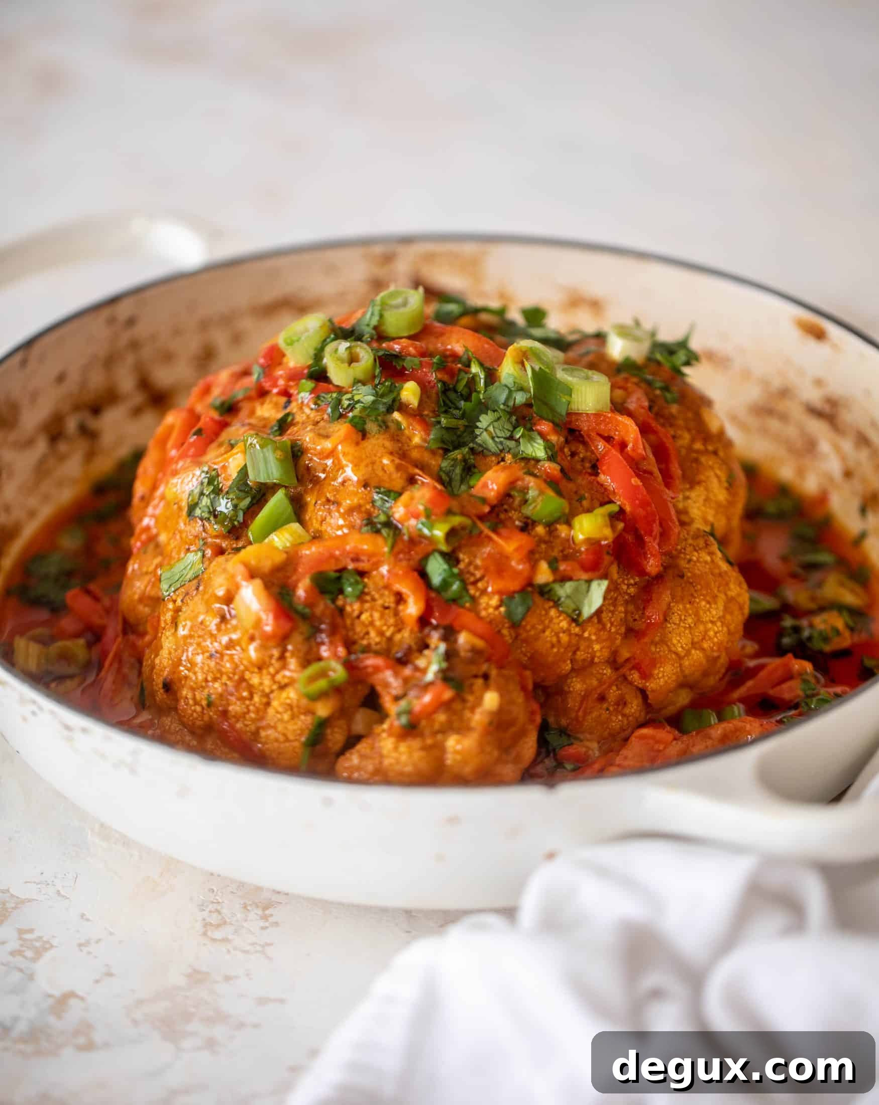 coconut curry whole roasted cauliflower