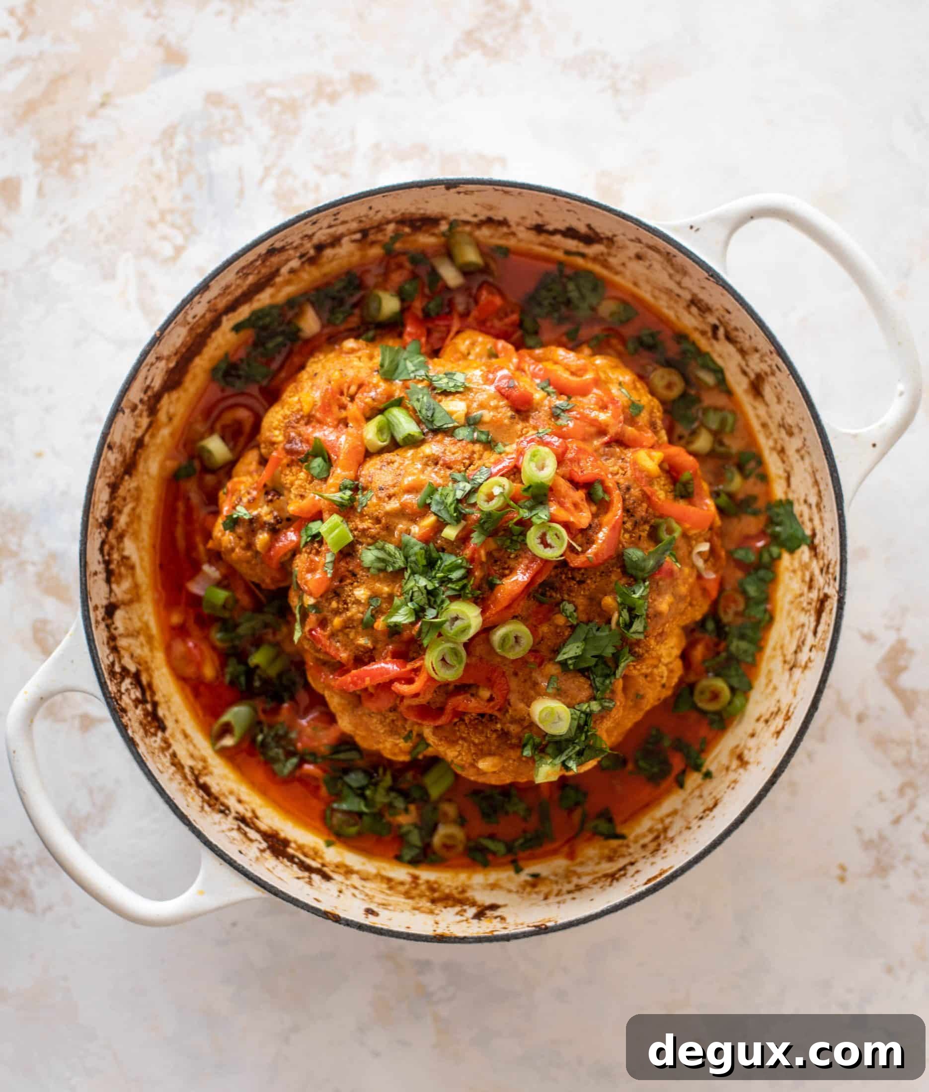 coconut curry whole roasted cauliflower