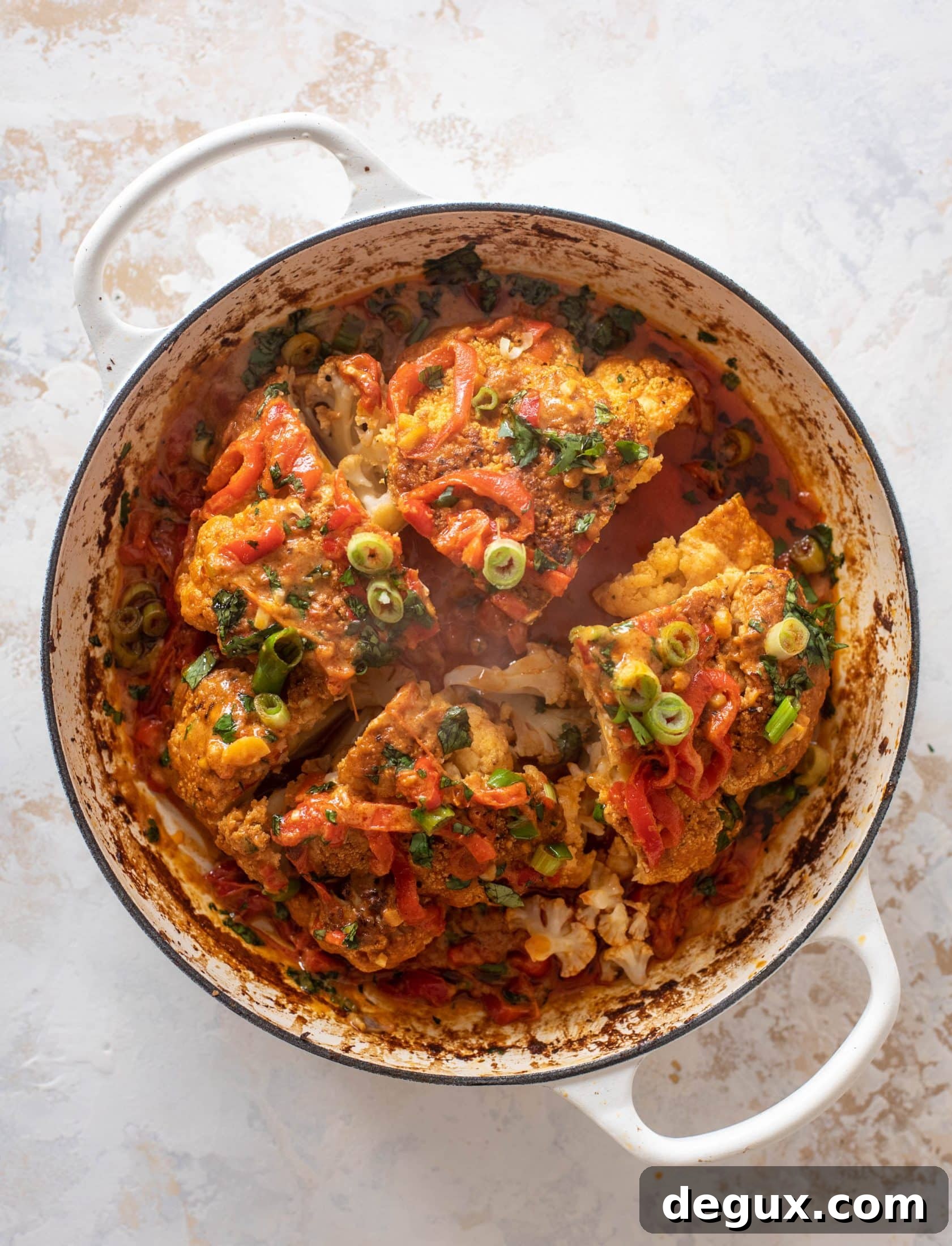 coconut curry whole roasted cauliflower