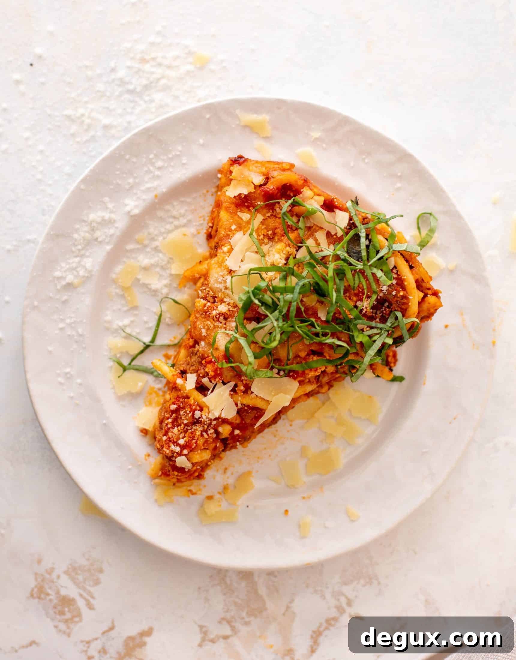 Skillet Bucatini Pie with Savory Meat Sauce 13 skillet bucatini pie