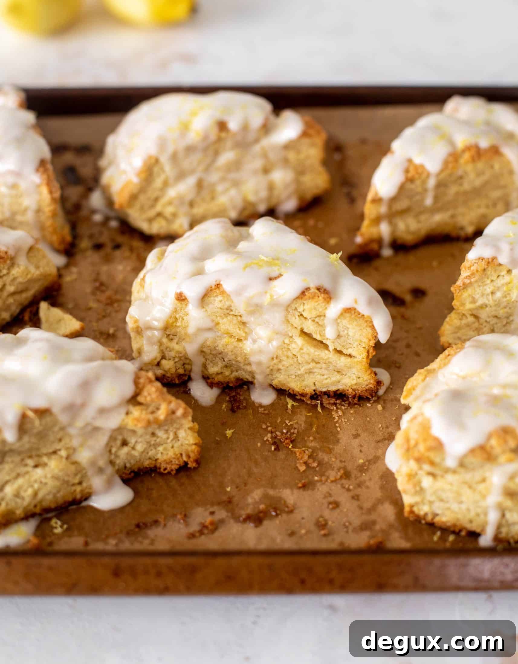 Lemon Cream Scones Recipe — Soft, Buttery Citrus Pastries 8 lemon cream scones