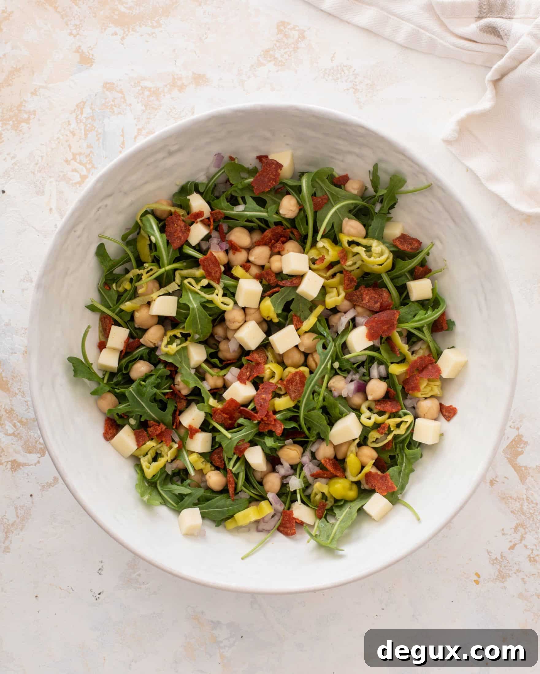 Crispy Pepperoni and Arugula Salad with Parmesan Crunch 4 crispy pepperoni arugula salad
