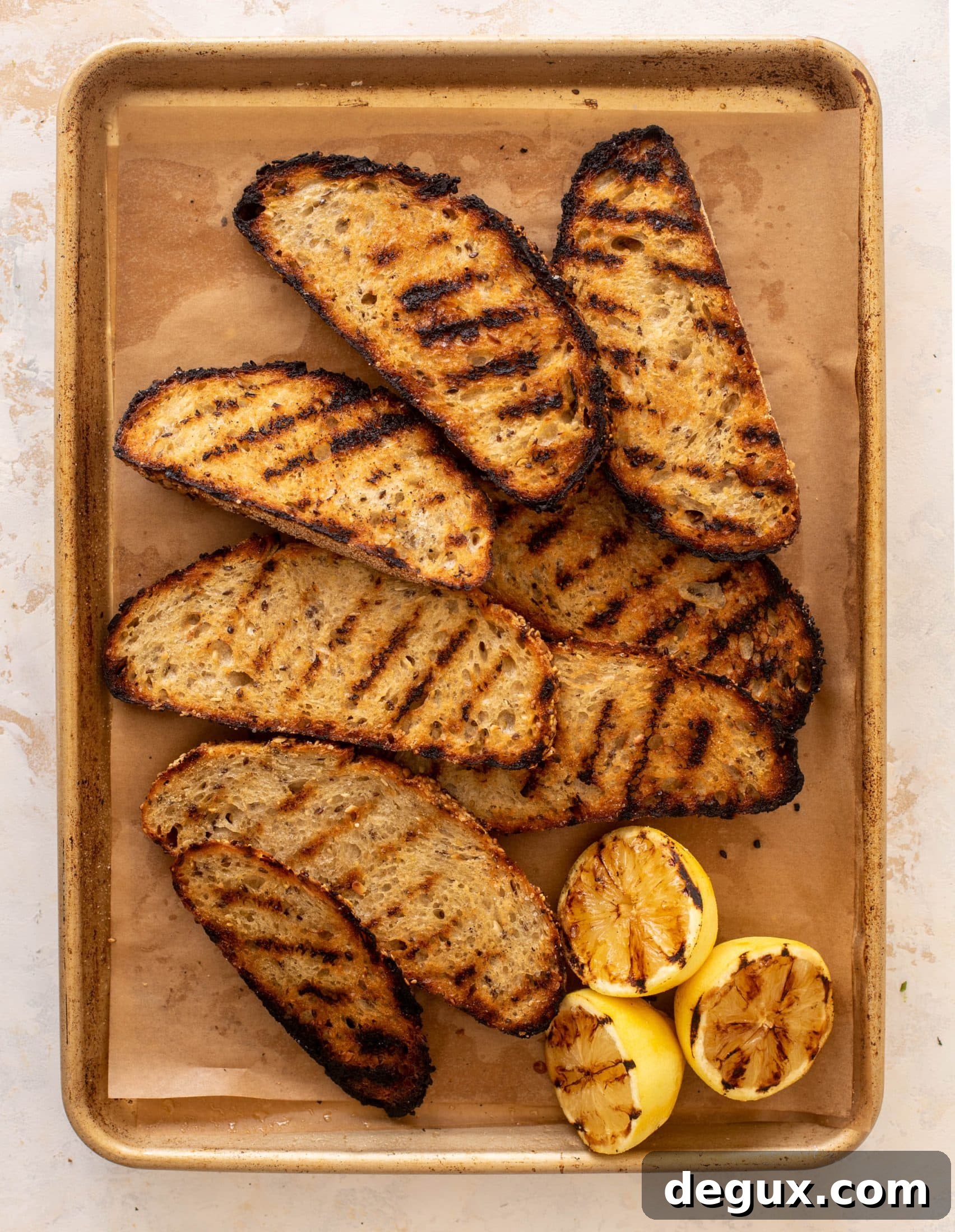 lemon herb ricotta with grilled bread