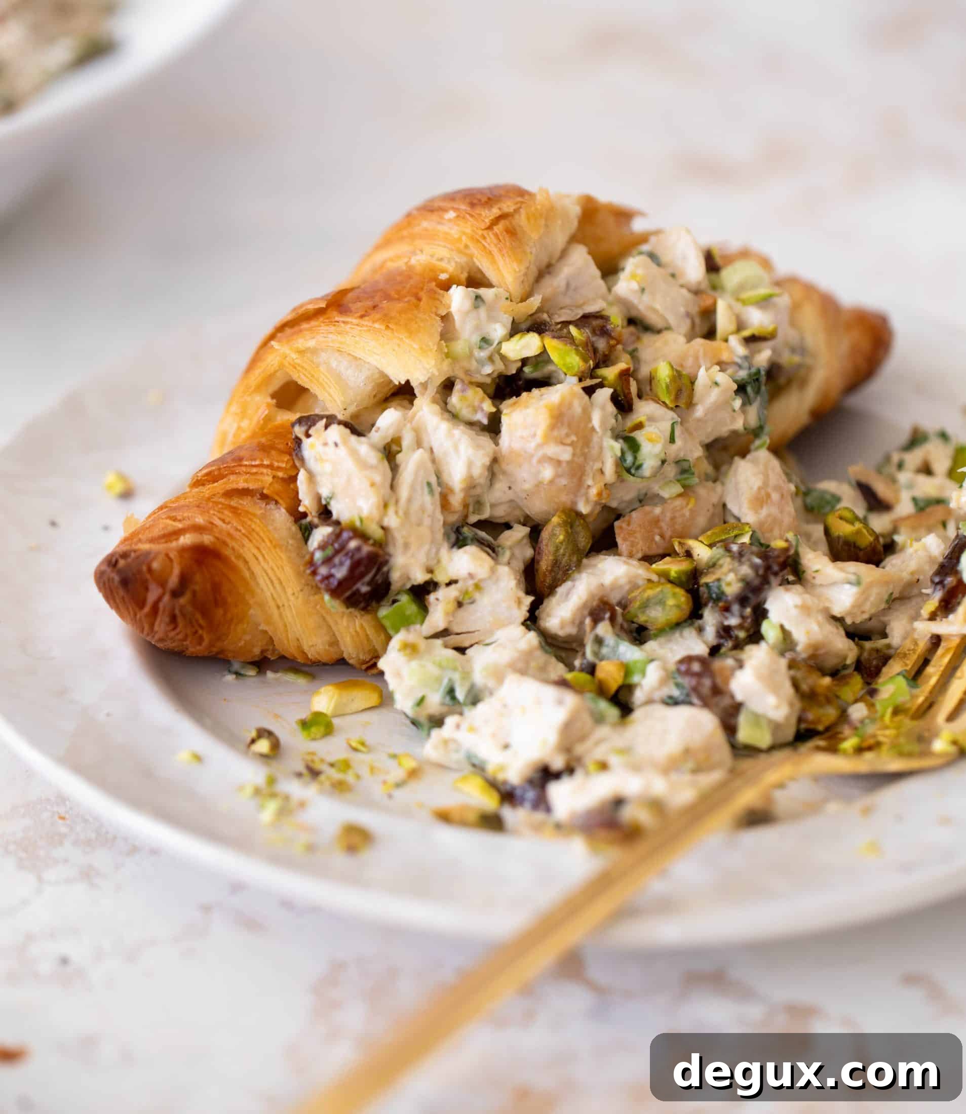 Crunchy Pistachio Chicken Salad with Lemon-Herb Dressing 12 pistachio date chicken salad
