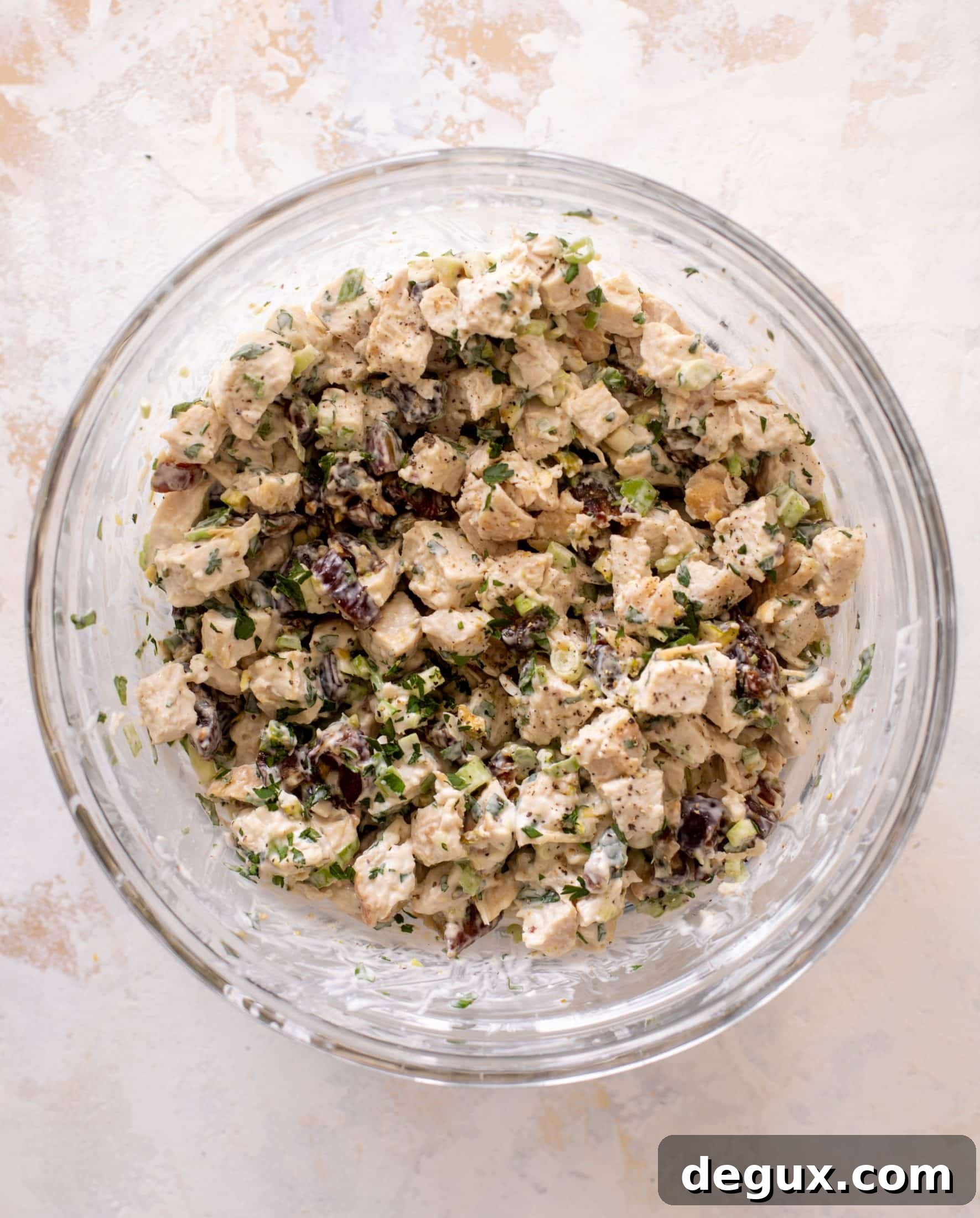 Crunchy Pistachio Chicken Salad with Lemon-Herb Dressing 5 pistachio date chicken salad