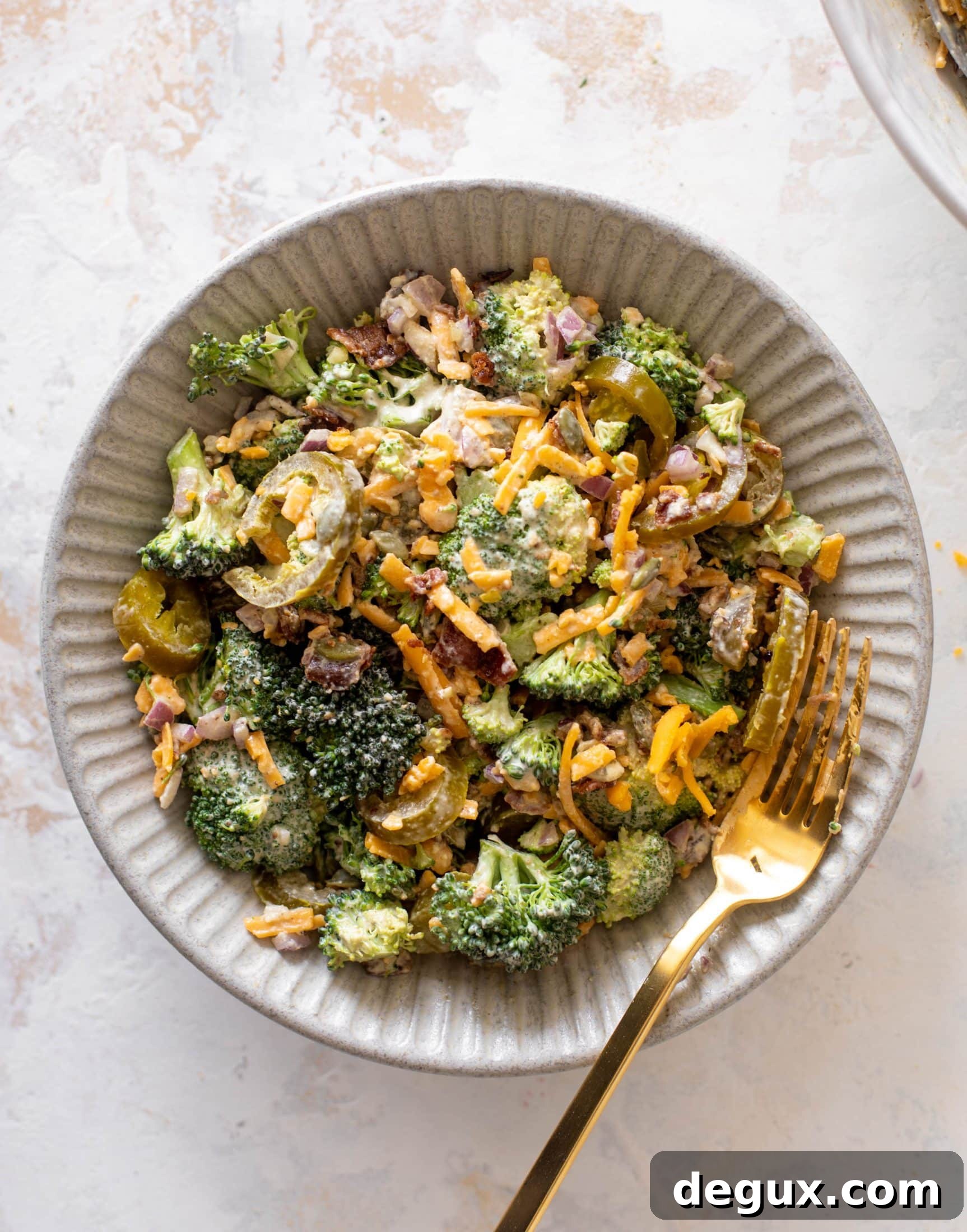 jalapeno cheddar broccoli salad