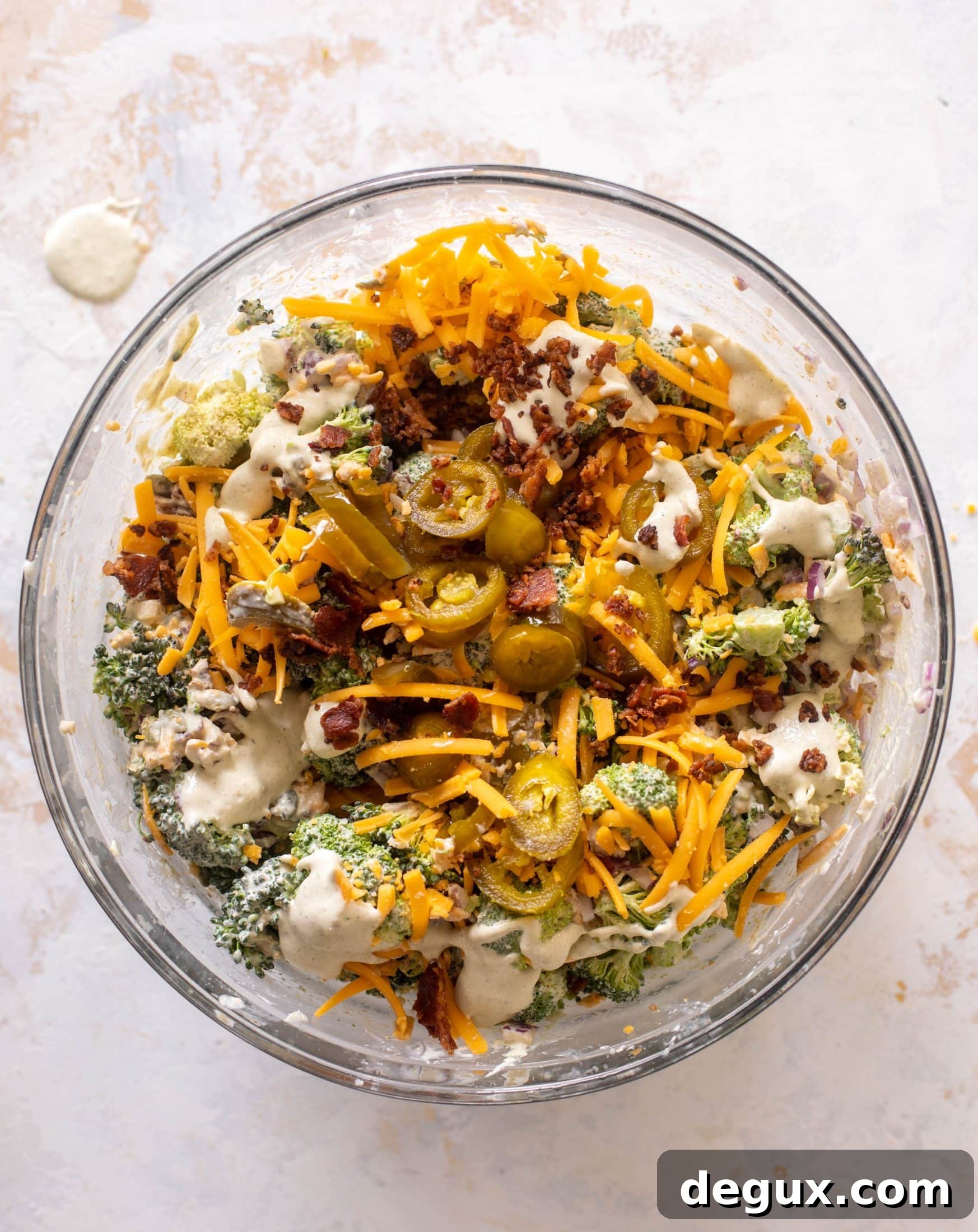 jalapeno cheddar broccoli salad