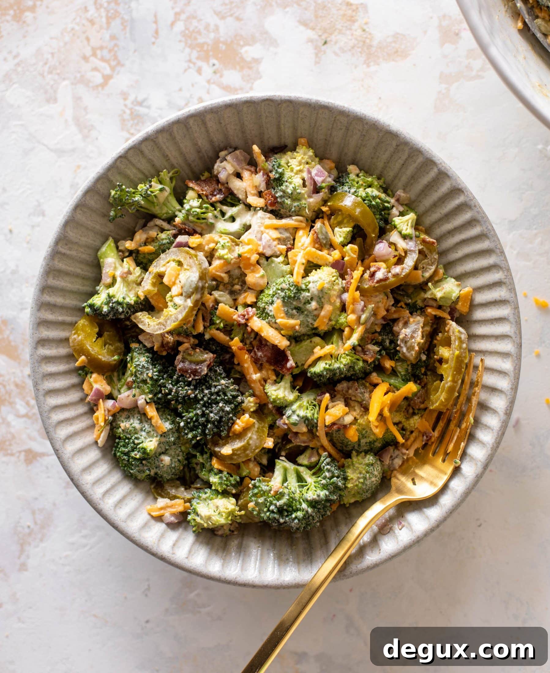 jalapeno cheddar broccoli salad