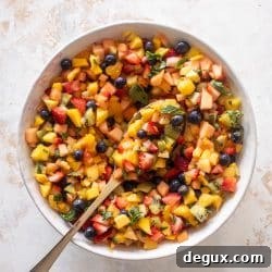 rainbow fruit chopped salad
