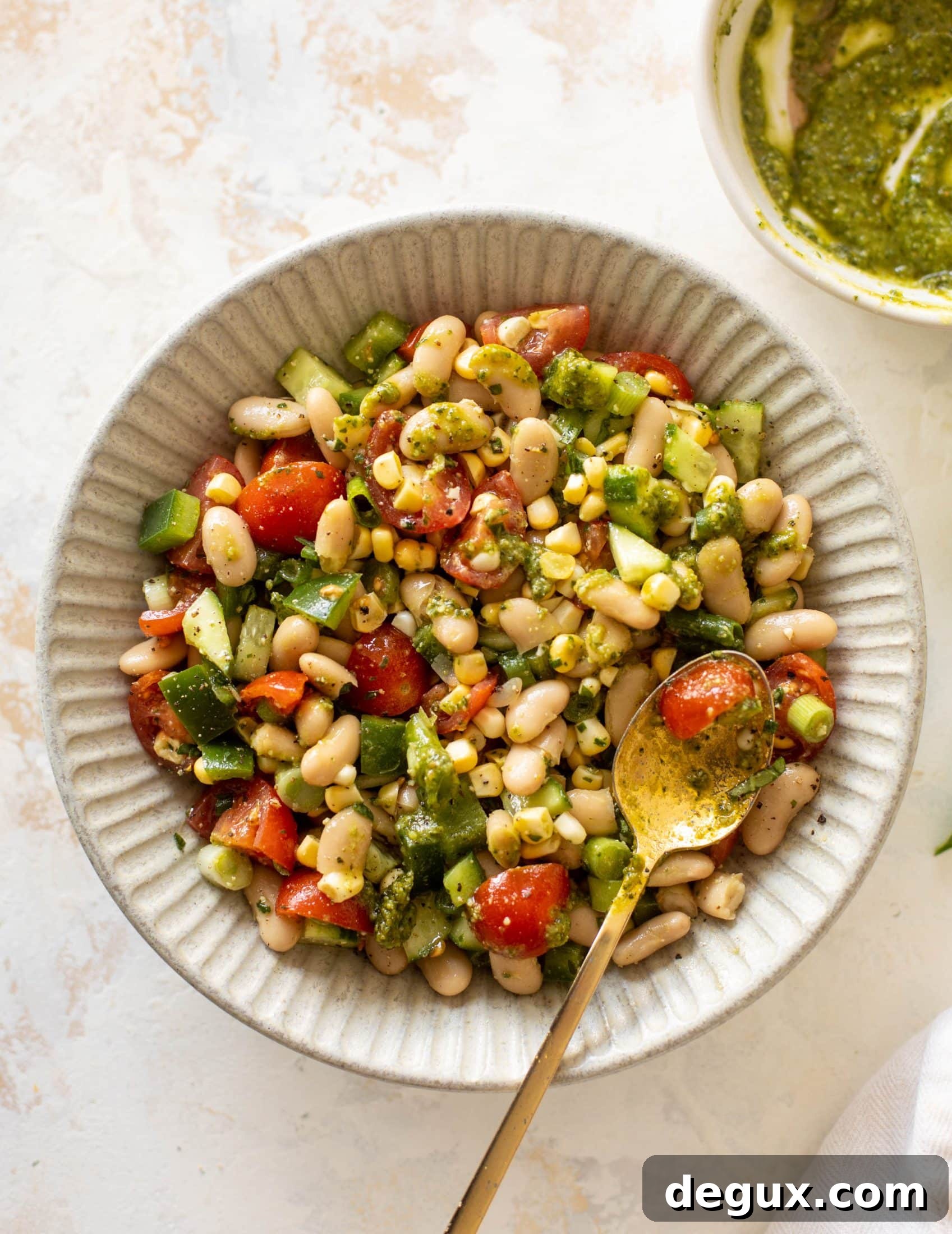 summer white bean salad