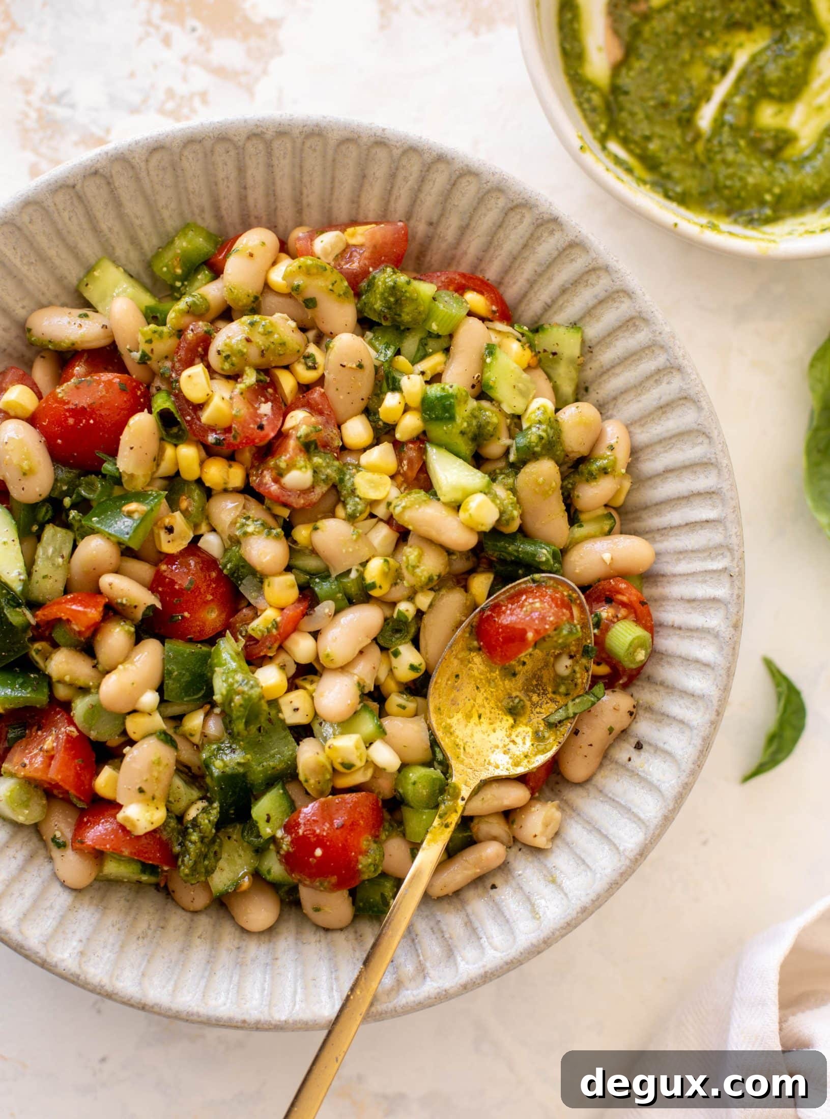 summer white bean salad