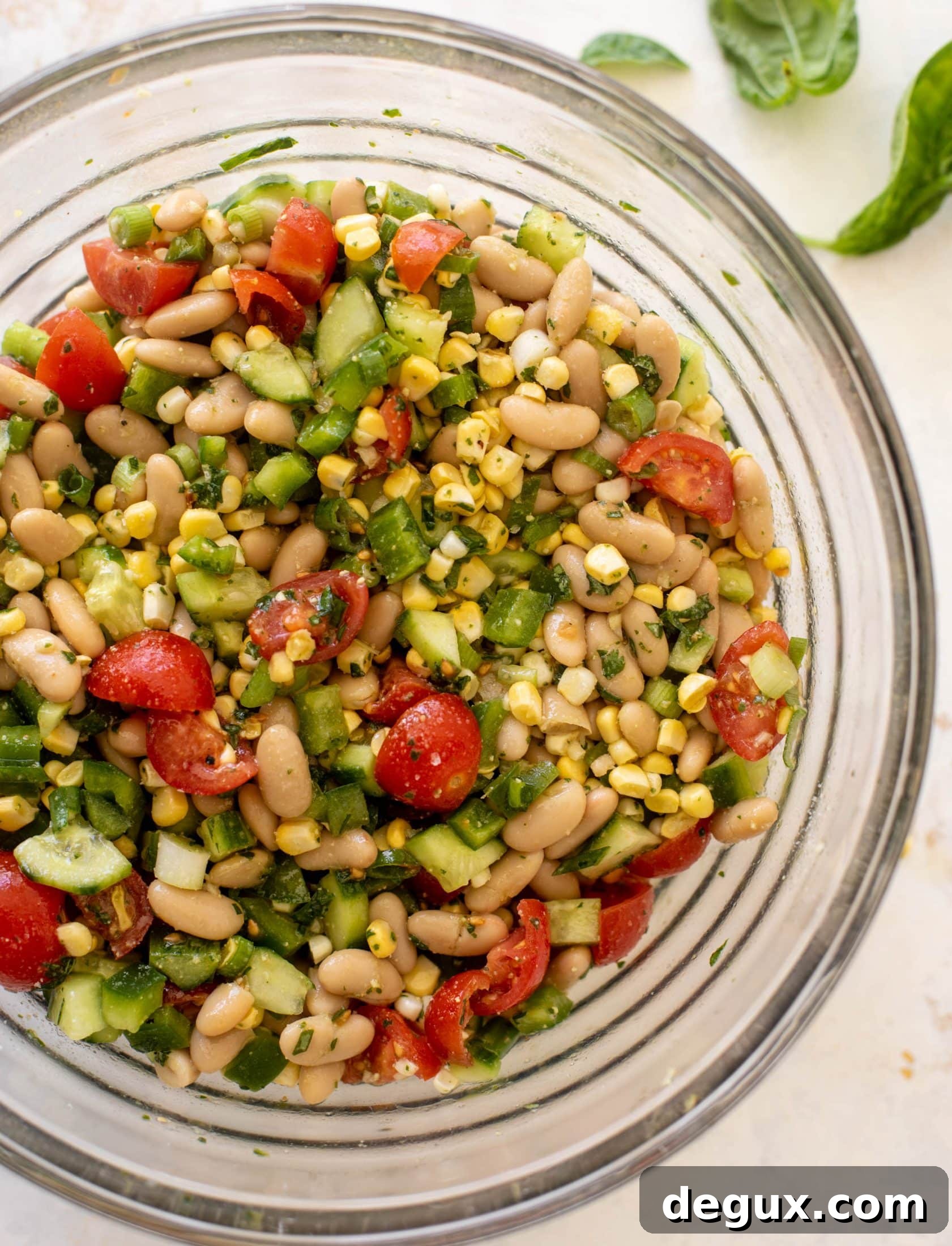 summer white bean salad