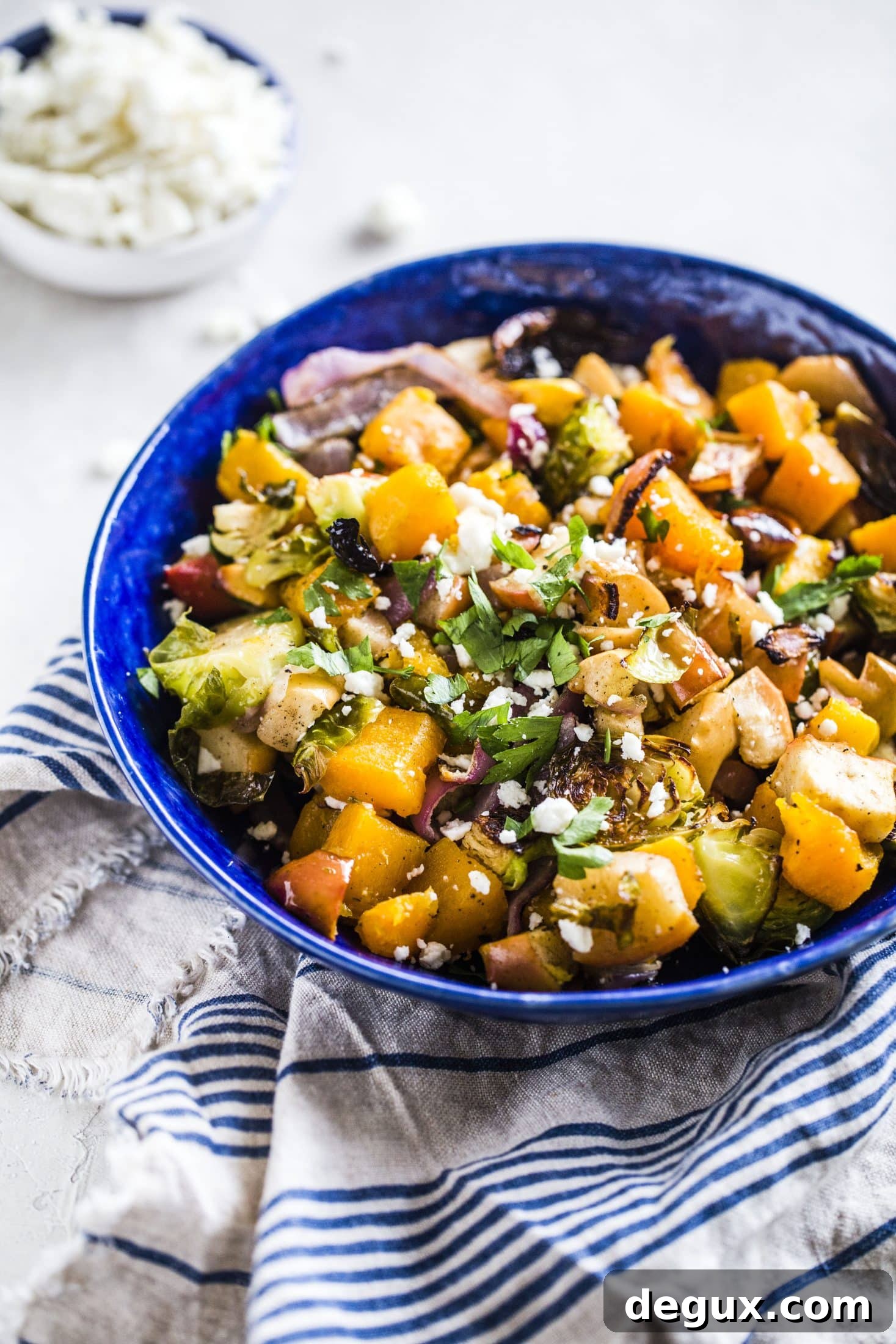 warm autumn roasted vegetable salad I howsweeteats.com