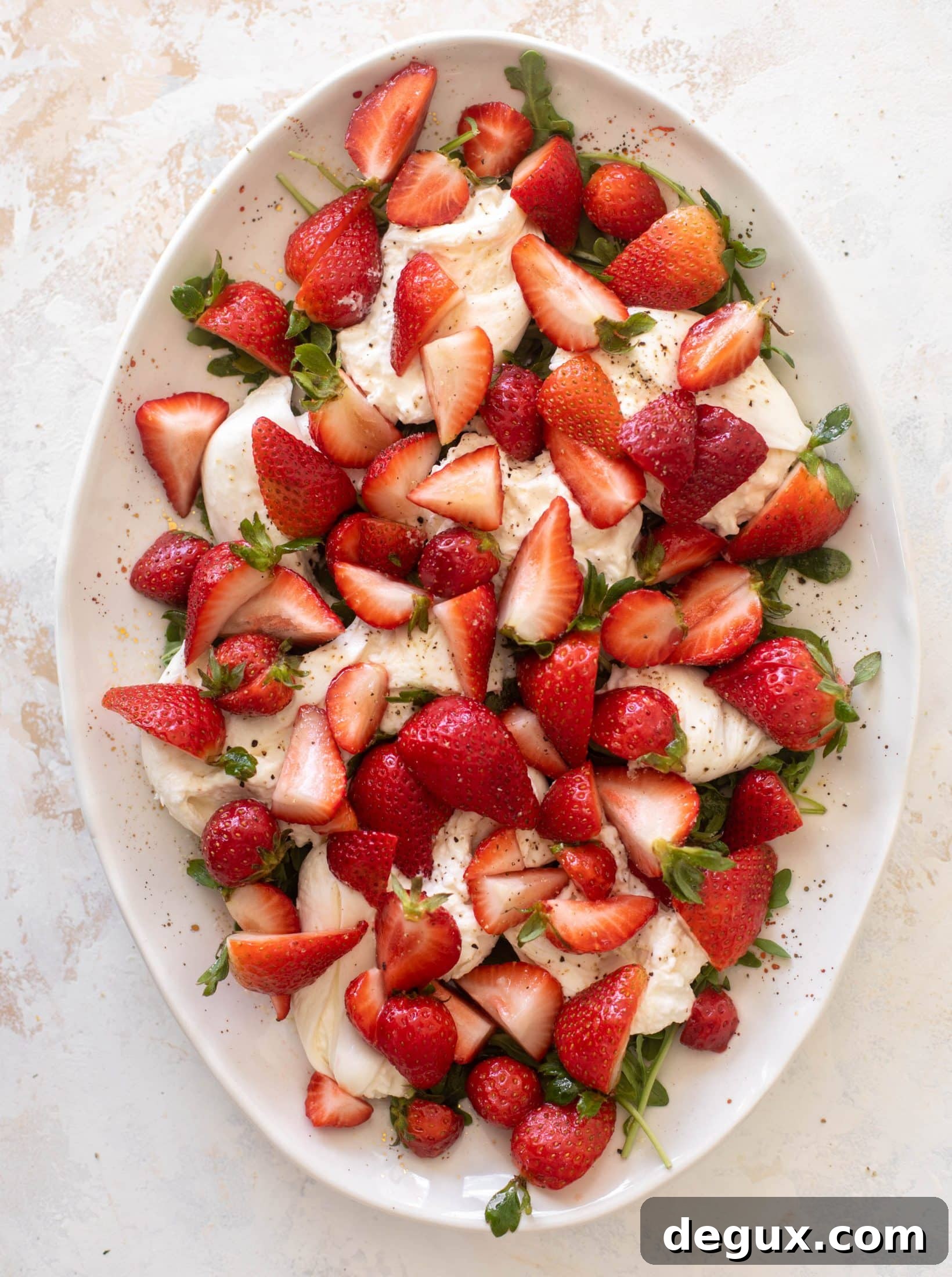 strawberry burrata salad