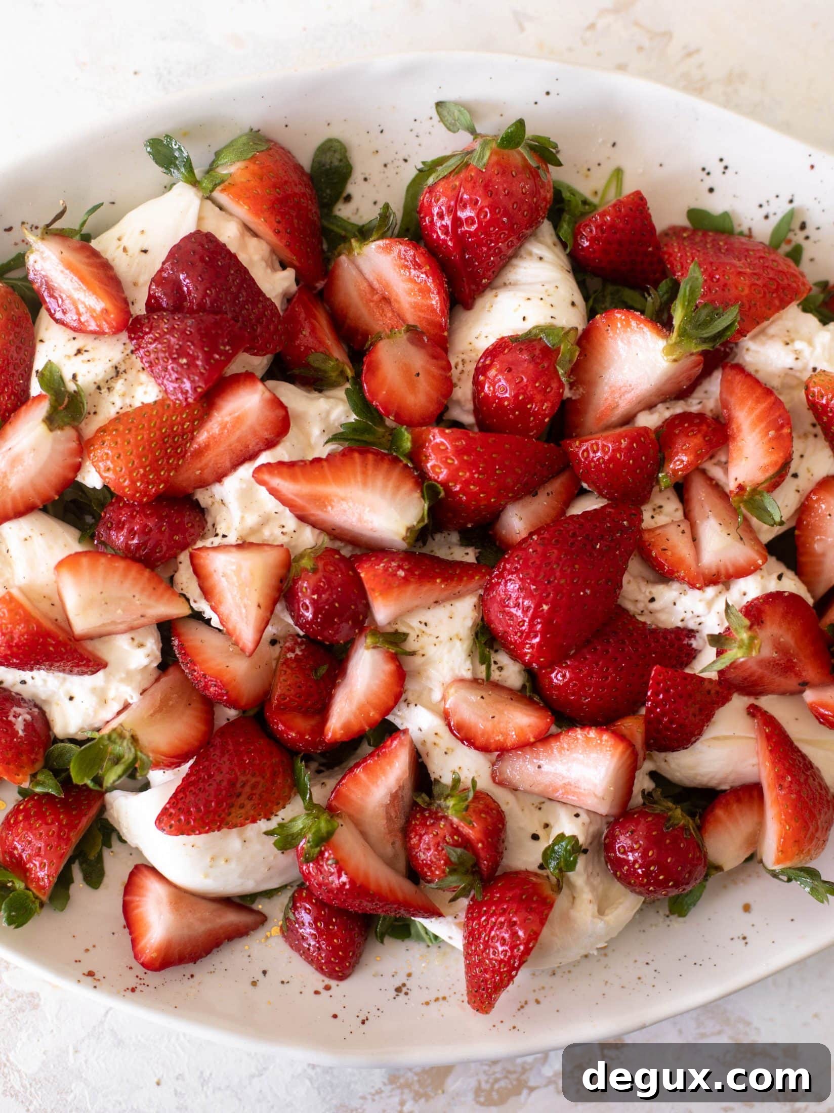 Strawberry and Burrata Salad with Balsamic Glaze Recipe 7 strawberry burrata salad