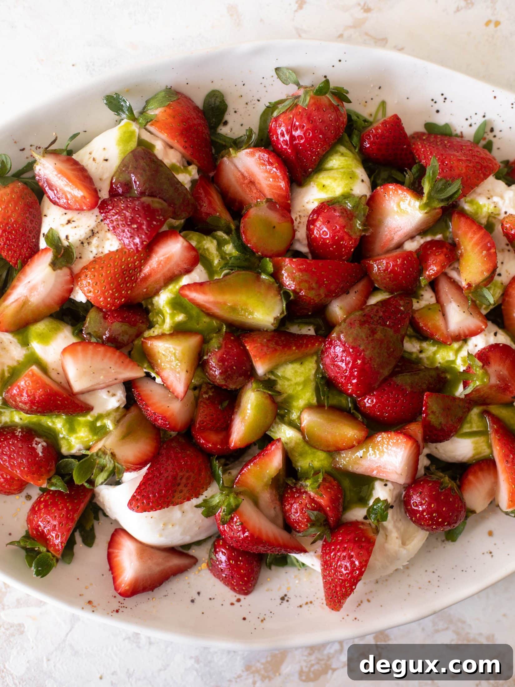 strawberry burrata salad