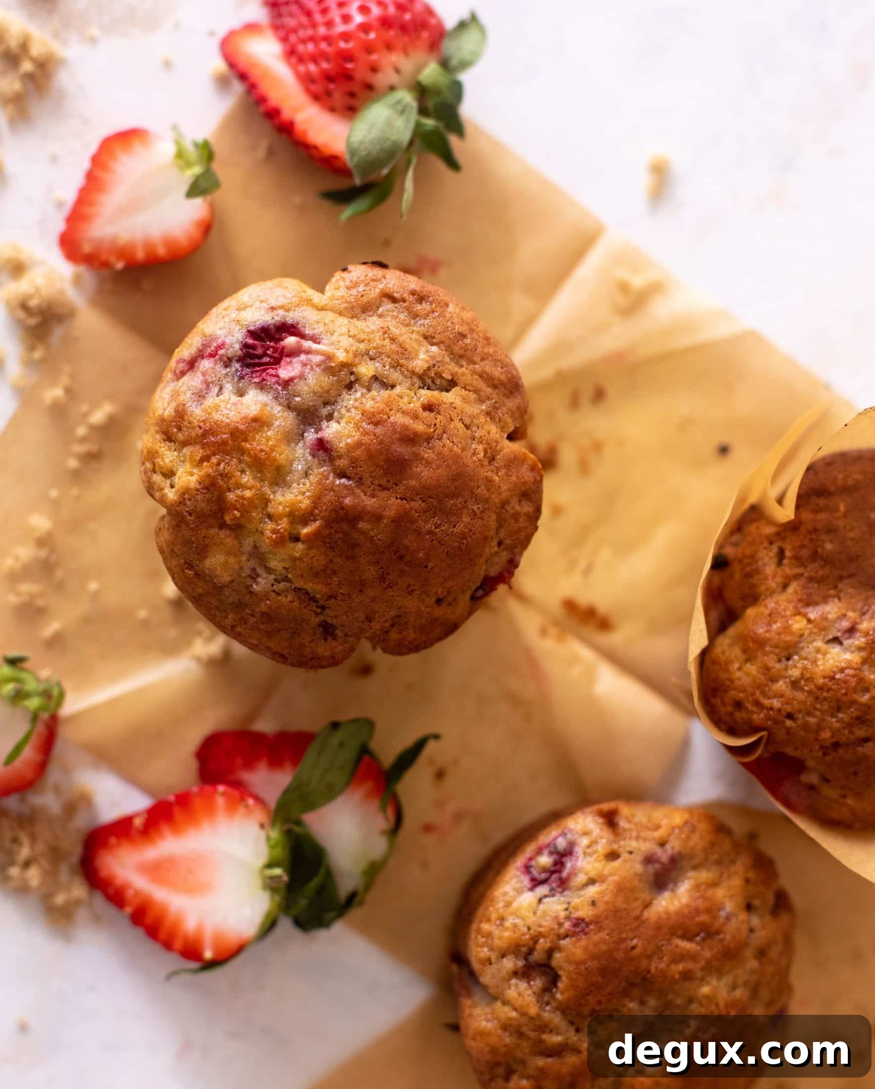 Strawberry Yogurt Muffins Recipe — Moist Homemade Muffins 11 strawberry yogurt muffins