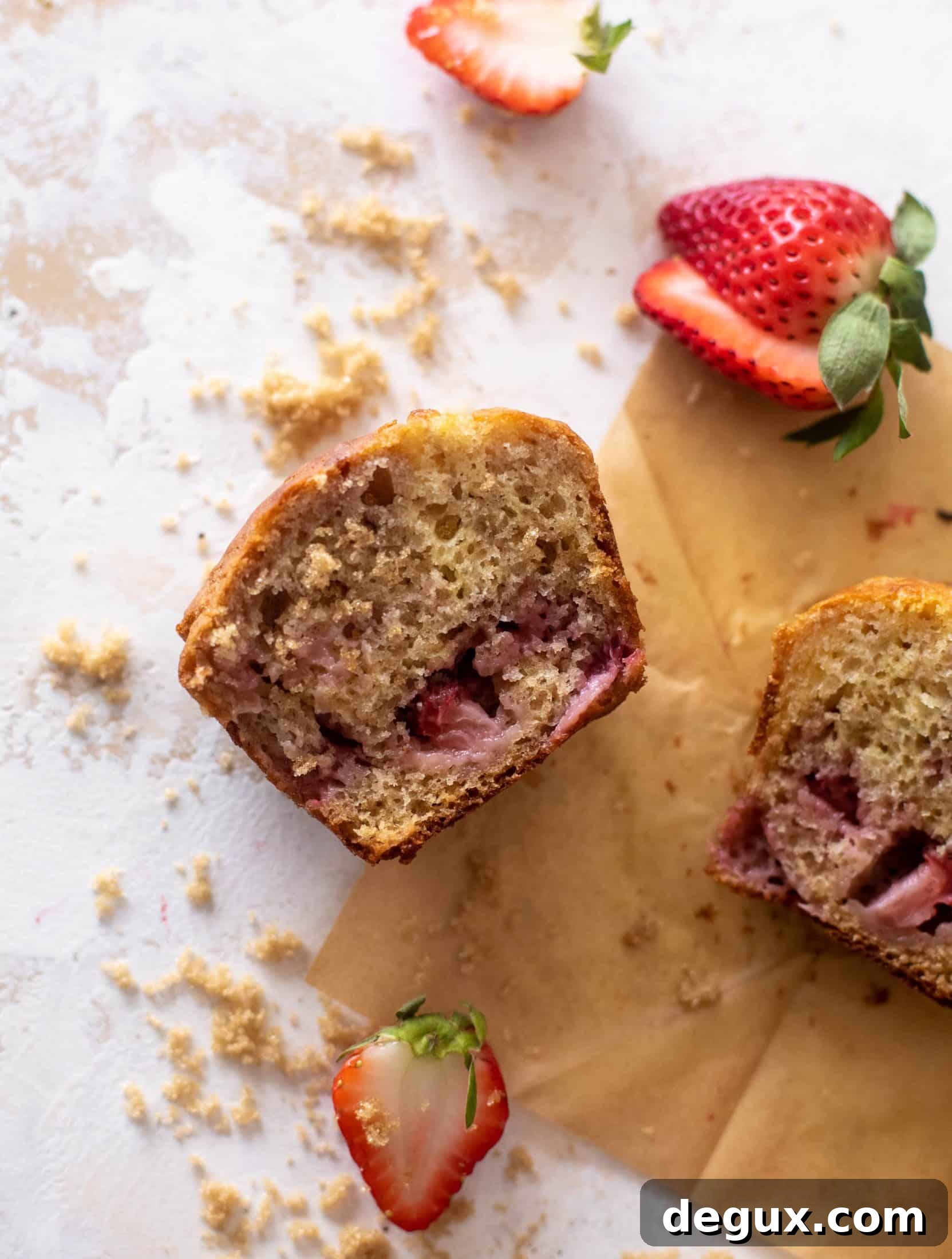 Strawberry Yogurt Muffins Recipe — Moist Homemade Muffins 9 strawberry yogurt muffins