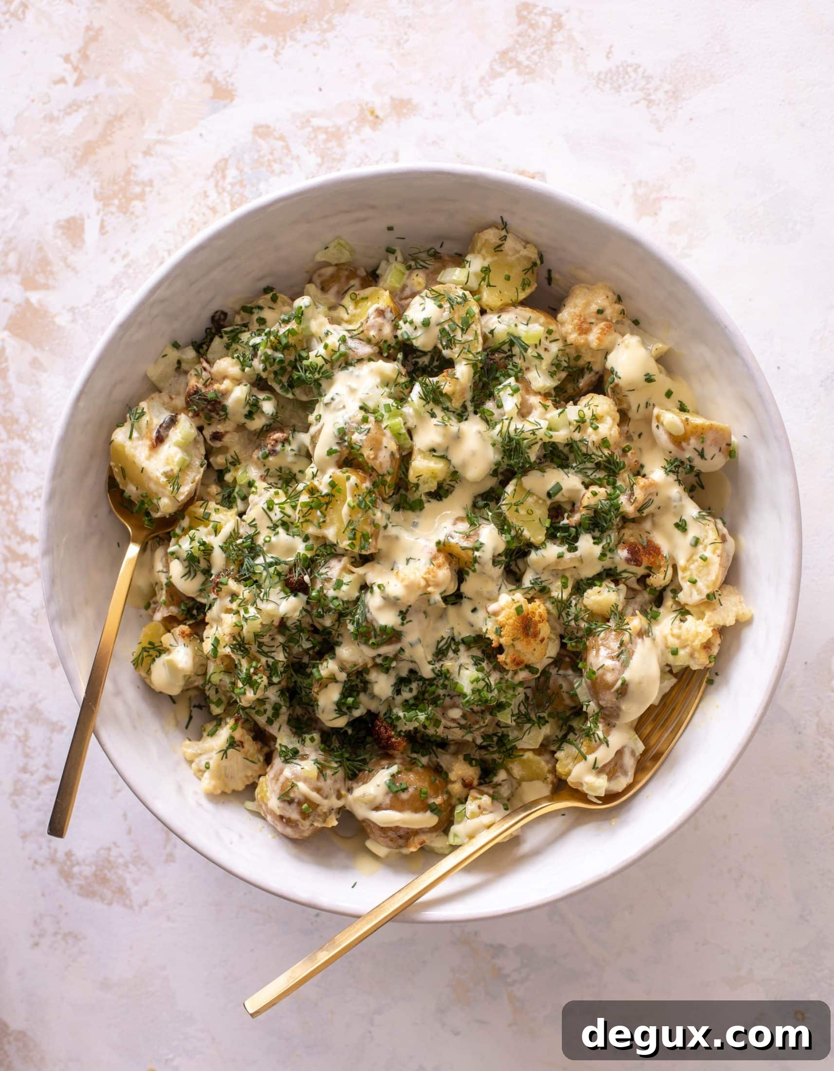 roasted cauliflower potato salad