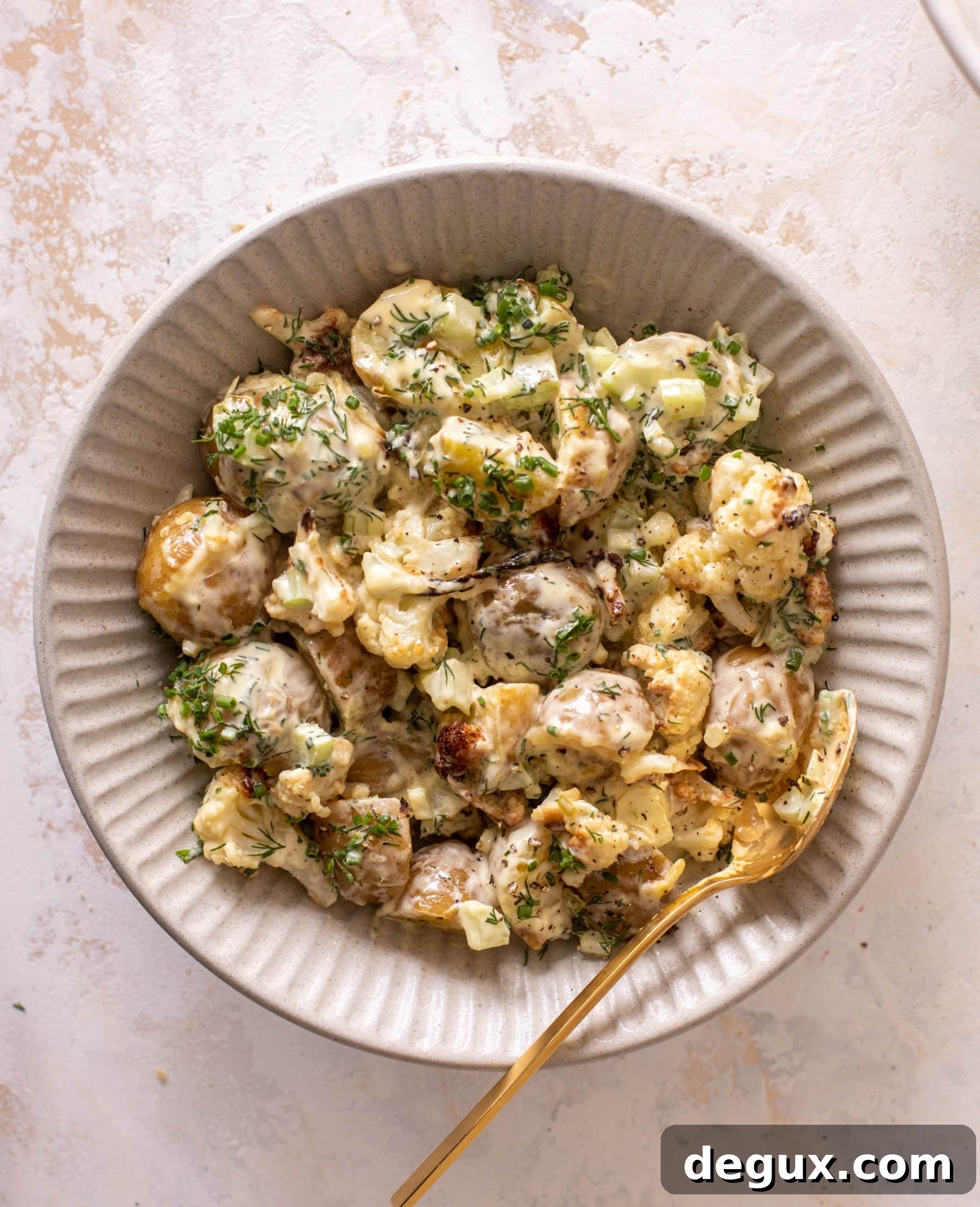 roasted cauliflower potato salad