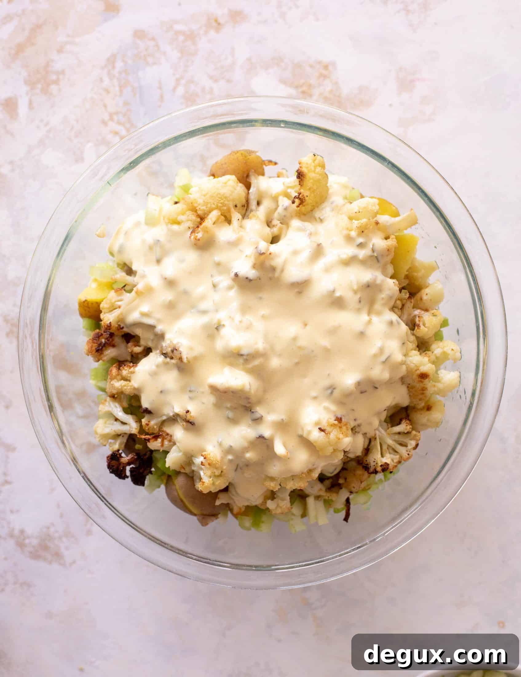 roasted cauliflower potato salad