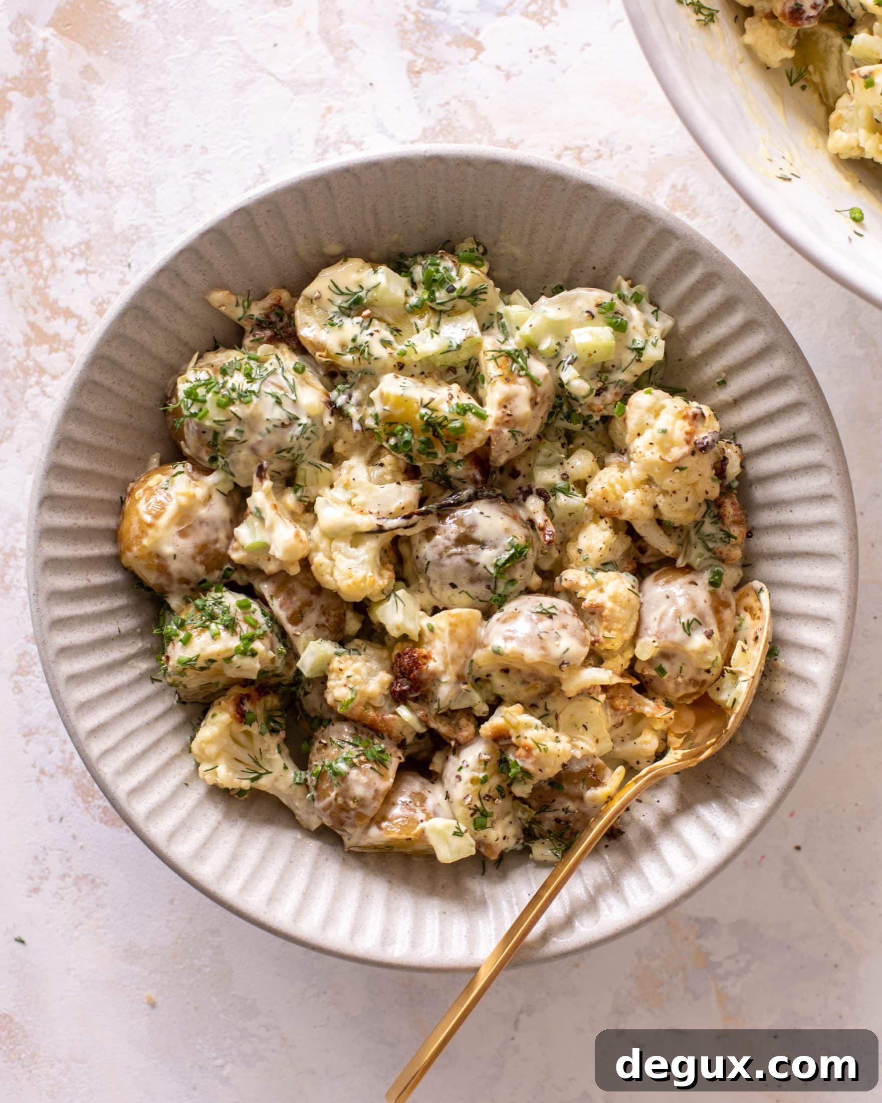 roasted cauliflower potato salad