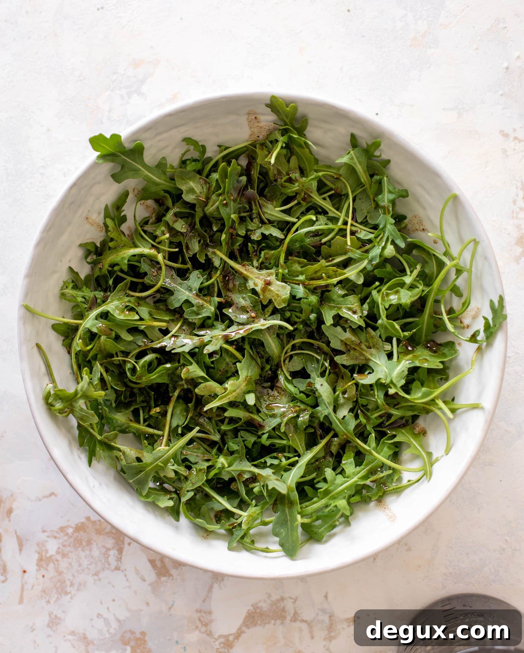 peach arugula salad with candied walnuts
