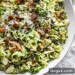 Shredded Brussels Sprouts Salad with Lemon Parmesan Dressing 6 img 10665 5
