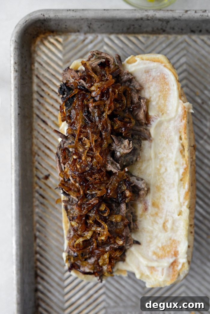 Slow-Cooker Mississippi Pot Roast Sandwich Recipe 8 fried onions