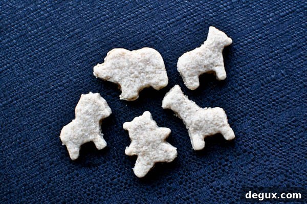 plate of animal crackers