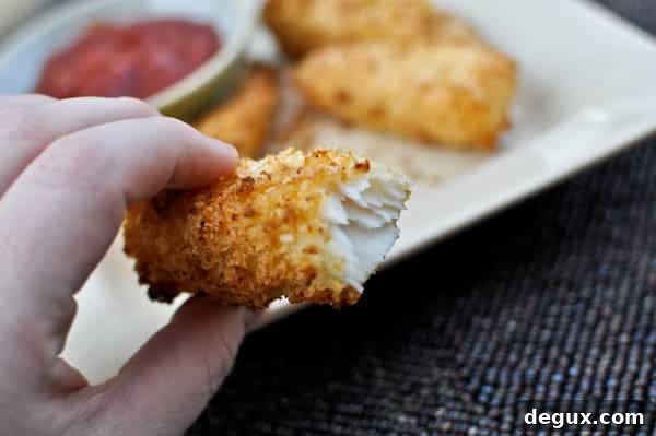 Plate of homemade fish sticks Plate of homemade fish sticks