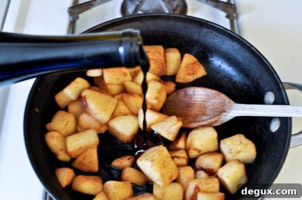 Apples with balsamic