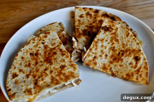 Sliced quesadilla