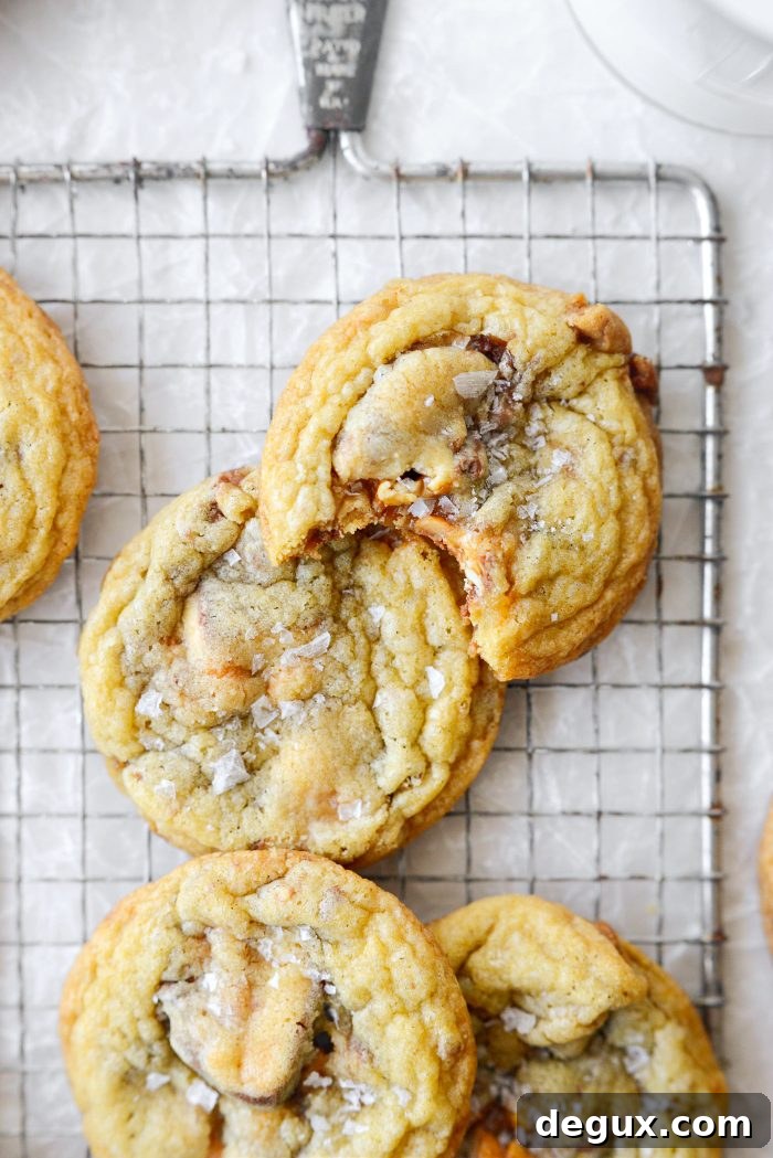 Salted Snickers Cookies