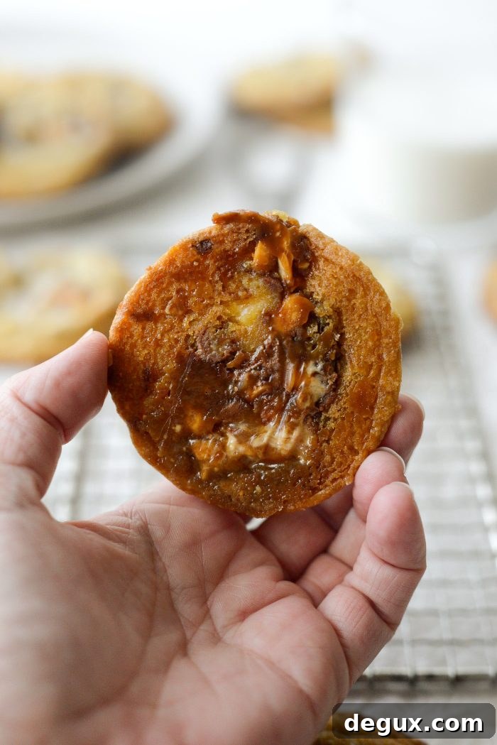 Salted Snickers Cookies