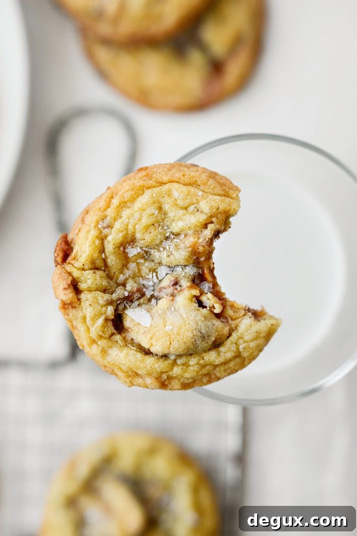 Salted Snickers Cookies