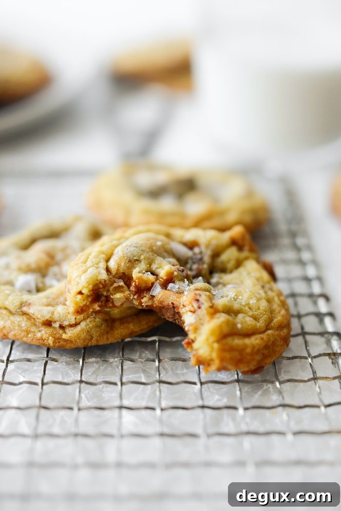 Salted Snickers Cookies