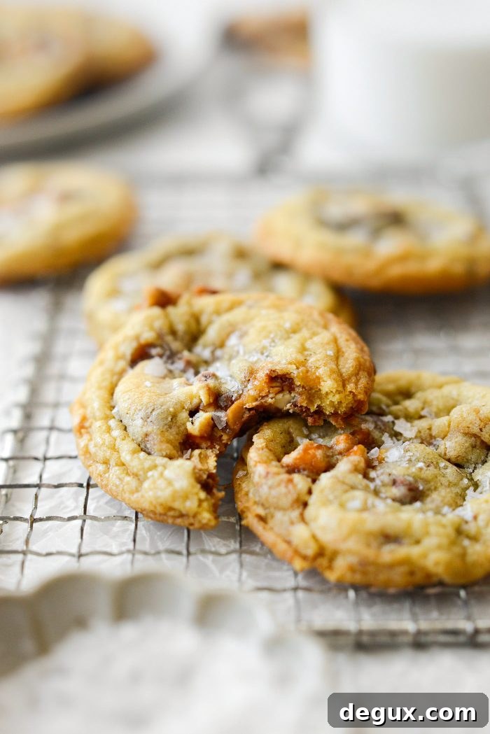 Salted Snickers Cookies