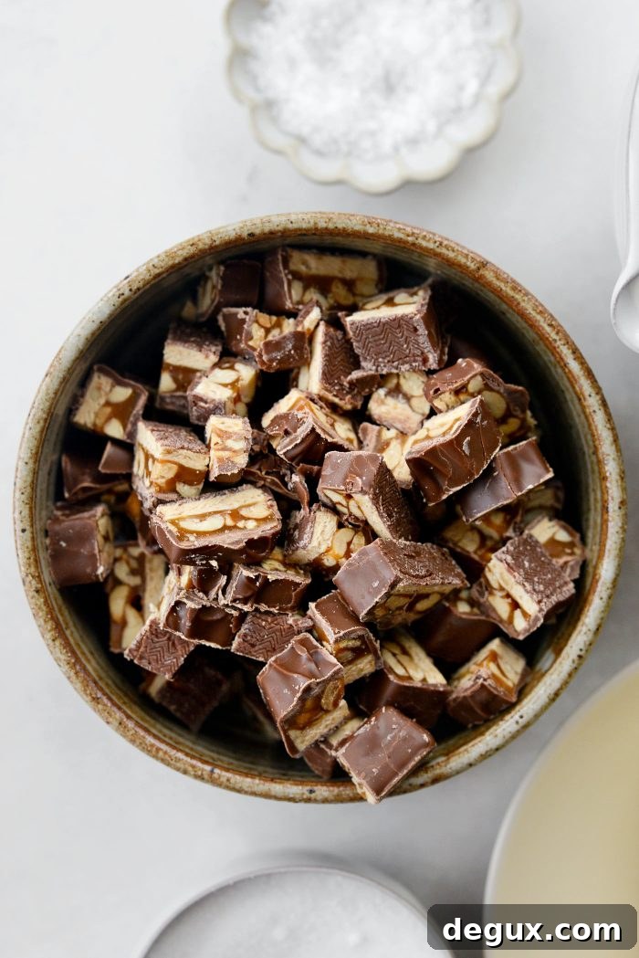chopped snickers