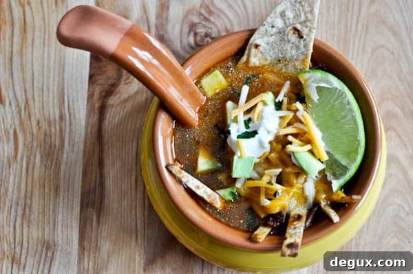 Easy One Pot Tortilla Soup