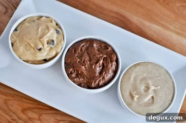 Three Cookie Dough Dips