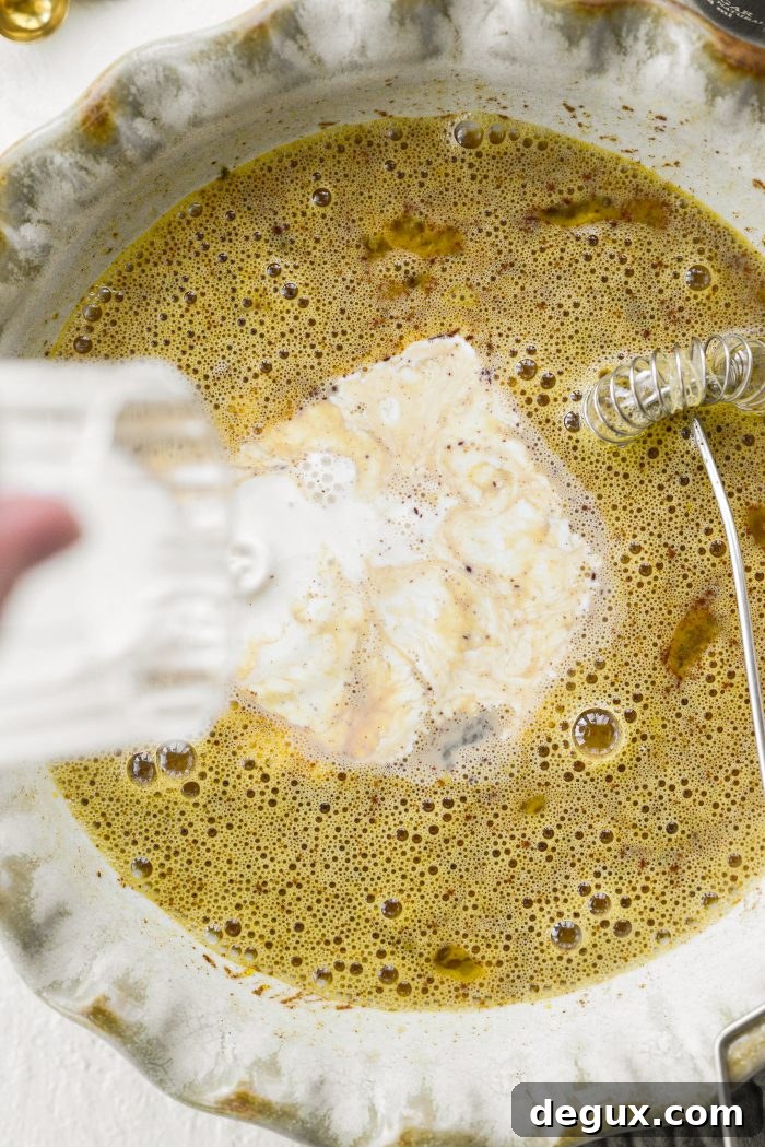 Baileys Irish Cream French Toast Recipe for Brunch or Dessert 8 pour in Irish cream and half & half