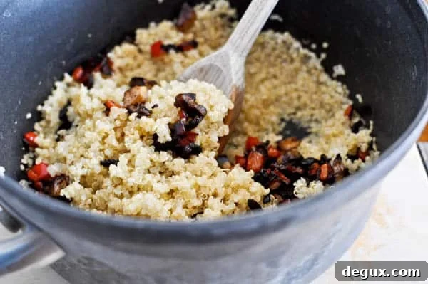 Roasted garlic and quinoa